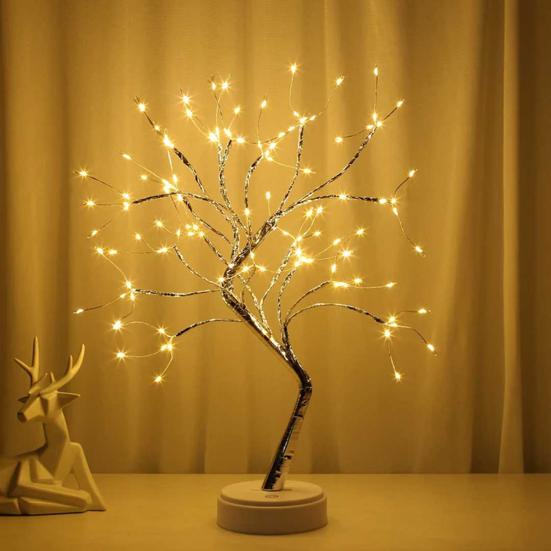 ორიგინალური 108 ნათურიანი ხის ფორმის სანათი რეგულირებადი ტოტებით